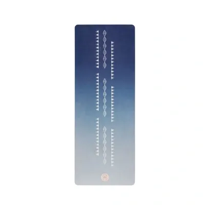 Grounded Factory Travel Yoga Mat: Ocean Blue