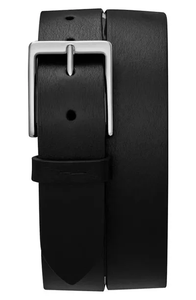 Shinola Lightning Bolt Keeper Belt In Black