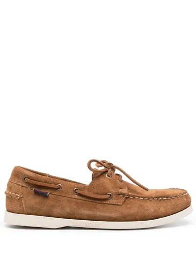 Sebago Portland Fleshout Boat Shoe - Brown Cognac