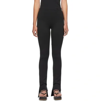 Rosetta Getty Black Scuba Cropped Front Trousers