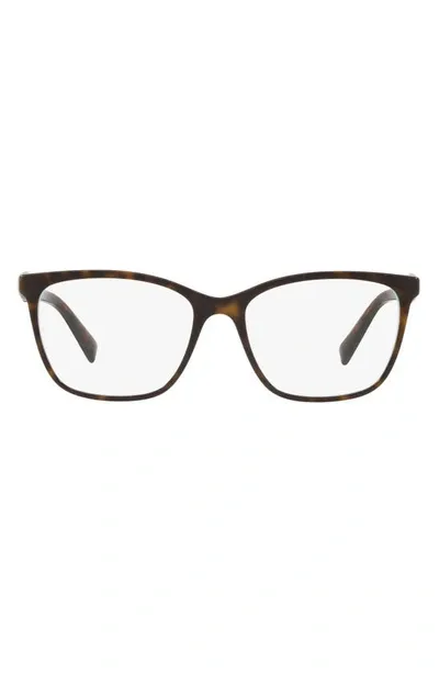 Tiffany & Co 54mm Square Optical Glasses In Blue Havana