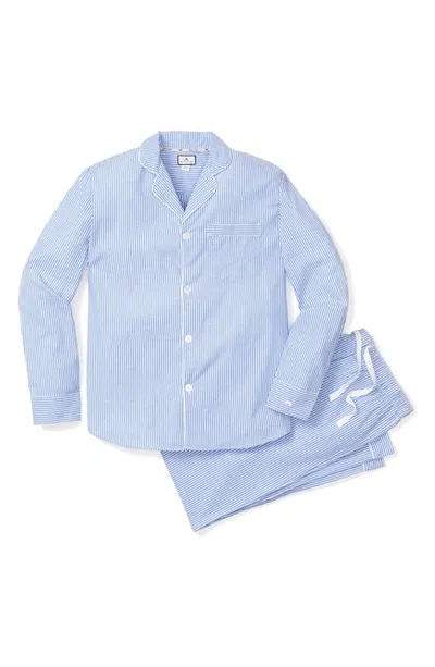 Petite Plume Men's French Blue Seersucker Pajama Set