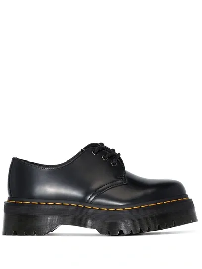 Dr. Martens' 50mm 1461 Quad Leather Lace-up Shoes In Black