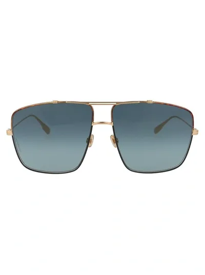 Dior Eyewear Monsieur2 Square Frame Sunglasses In Gold