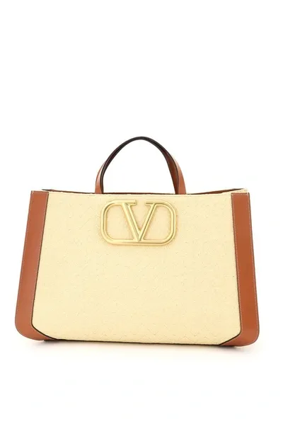 Valentino Garavani Valentino Supervee Top Handle Bag In Beige