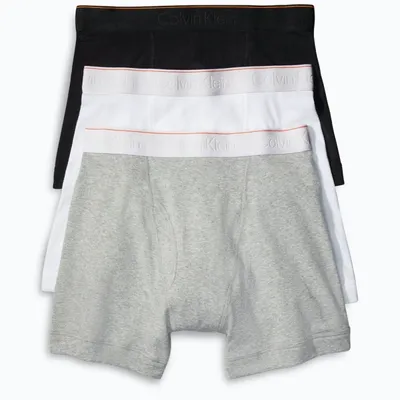 Heron Preston For Calvin Klein Black/white/grey Boxer Brief - 3 Pack In Multicolor