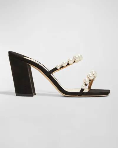 Jimmy Choo Amara 85 Sandal In Black White