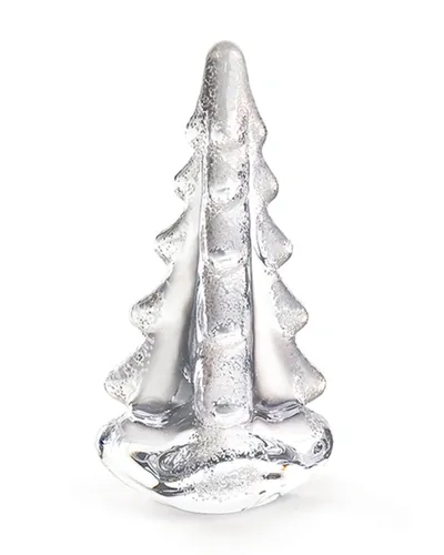 Simon Pearce Snowy Branches Evergreen 4" Glass Decor