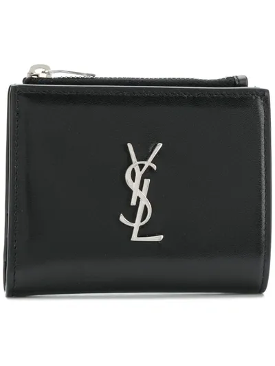 Saint Laurent Monogram Wallet In Black