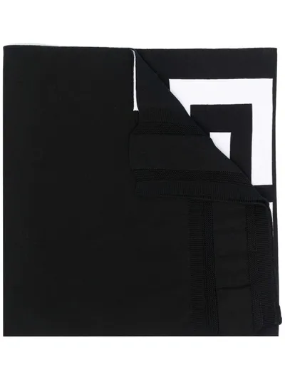 Givenchy Logo-print Knitted Scarf In Black