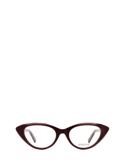 Sportmax Sm5002 Red Female Eyeglasses In Blue