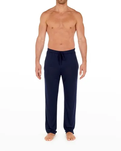 Hom Men's Cocooning Lounge Pants In Navy