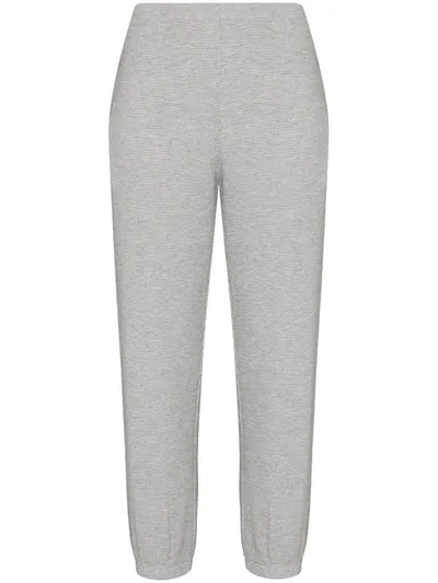 Leset Willow Waffle-knit Track Pants In Grau