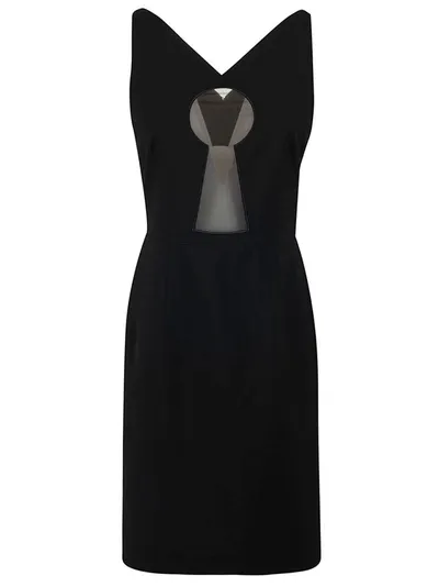 Moschino Sleeveless Mini Dress In Black