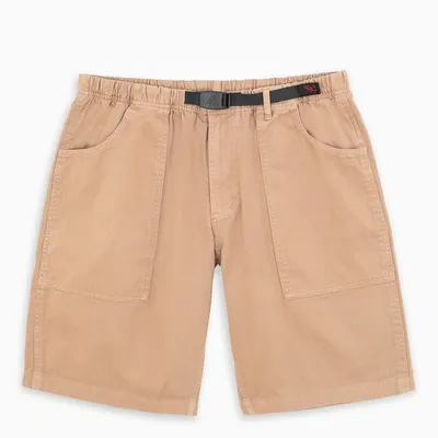 Gramicci Dark Green Belted Shorts In Beige