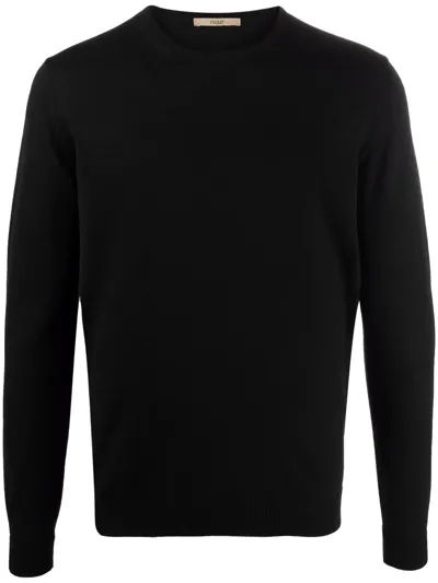 Nuur Crew-neck Merino Jumper In Black