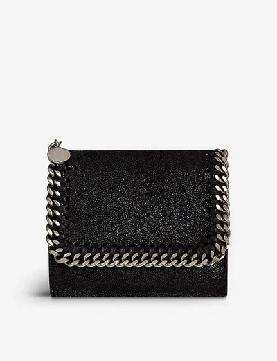 Stella Mccartney Womens Black Falabella Small Continental Wallet