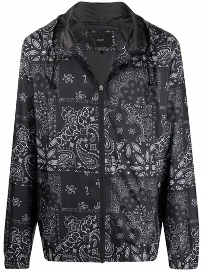 Stampd Bandana-print Bomber Jacket In Black