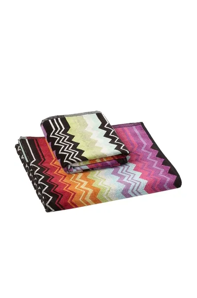 Missoni Giacomo 2 Piece Bath & Hand Towel Set. In Multi