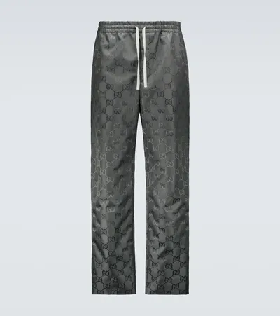 Gucci Grey Off The Grid Gg Lounge Pants