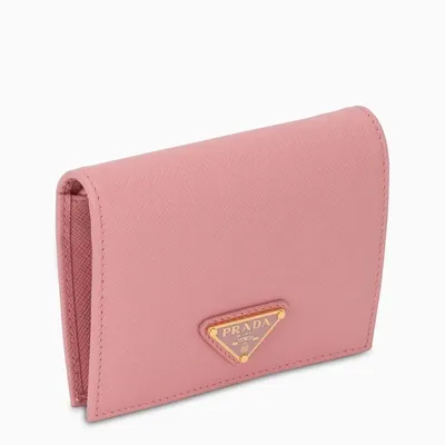 Prada Pink Saffiano Leather Wallet