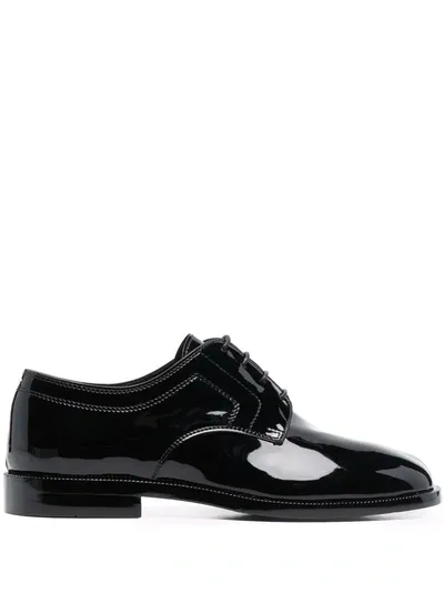 Maison Margiela Black Patent Tabi Derbys