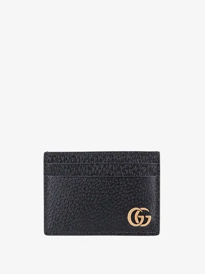 Gucci Gg Marmont Card Case In Black