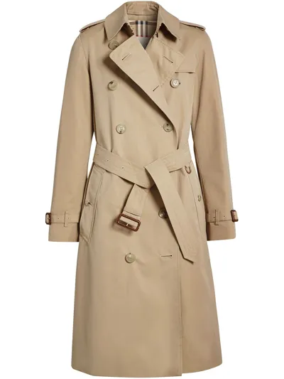 Burberry The Long Kensington Heritage Trench Coat In Neutrals