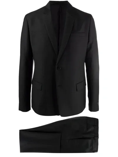 Prada Single-breasted Suit In Schwarz