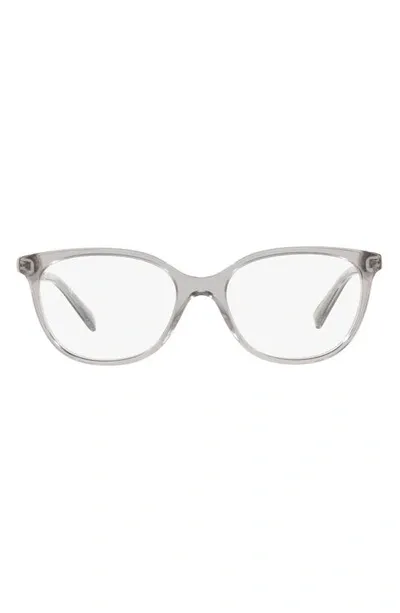 Tiffany & Co 54mm Square Optical Glasses In Crystal Grey