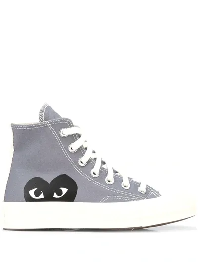 Comme Des Garçons Play X Converse X Converse 70s Hi-top Canvas Trainers In Grey