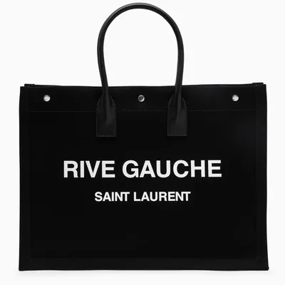 Saint Laurent Black Rive Gauche Shopping Bag