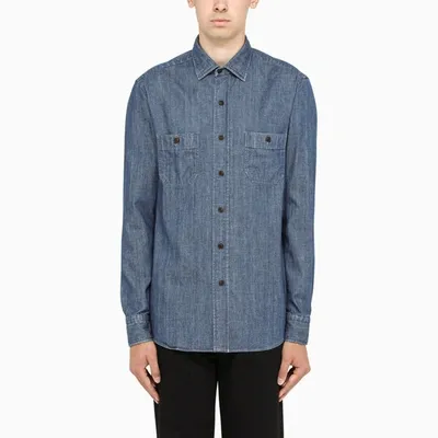 Salvatore Piccolo Blue Denim Shirt