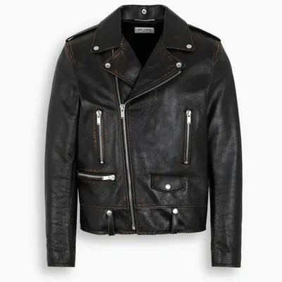 Saint Laurent Black Vintage Effect Jacket