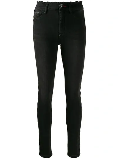 Philipp Plein Statement Jeggings In Black