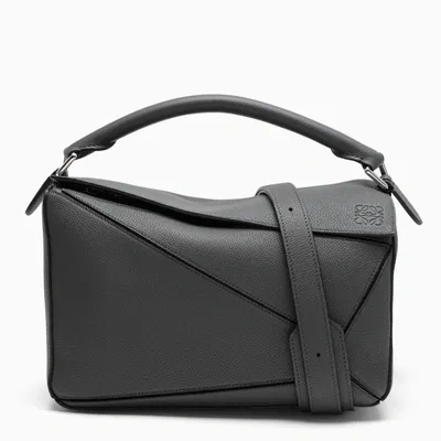 Loewe Anthracite Medium Puzzle Shoulder Bag