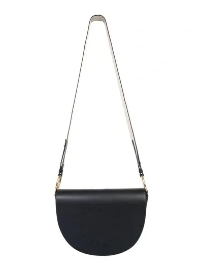 Stella Mccartney Black Logoed Marlee Bag