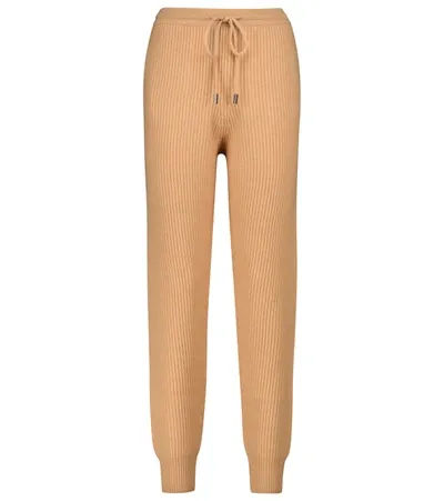 Jonathan Simkhai Nina Camel Ribbed Knitted Sweatpants