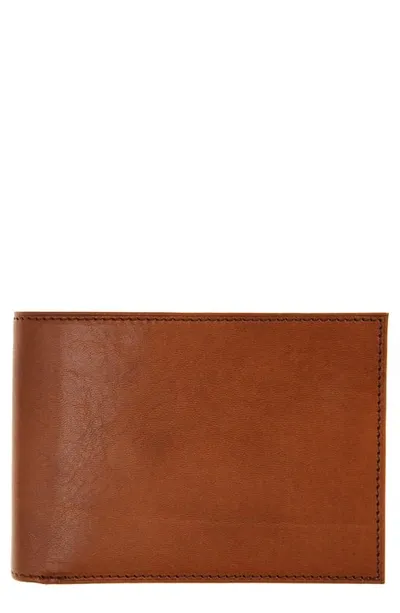 Bosca Aged Leather Executive Wallet In Saddle