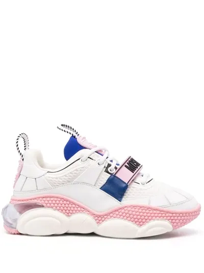 Moschino Teddy Pop Low-top Sneakers In White