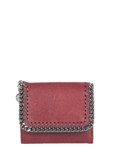 Stella Mccartney Bordeaux Small Falabella Wallet In Red