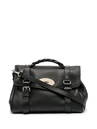 Mulberry Borsa Alexa Medium In Pelle Effetto Increspato In Black