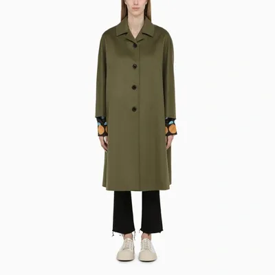 Marni Green Single-breasted Coat