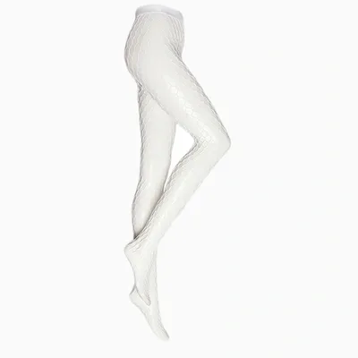 Amina Muaddi X Wolford Womens 1300 White Net High-rise Stretch-woven Tights M