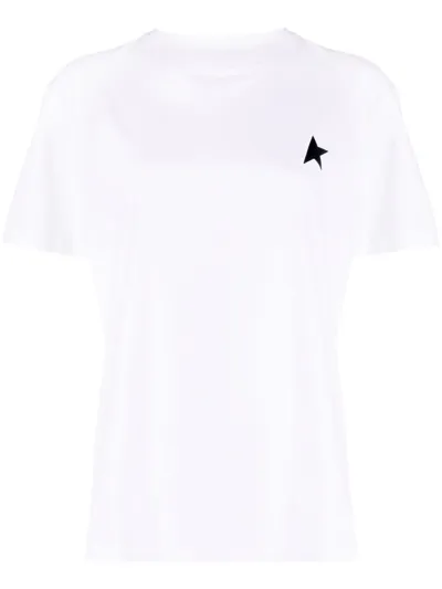 Golden Goose Deluxe Brand Logo Printed Crewneck T In White