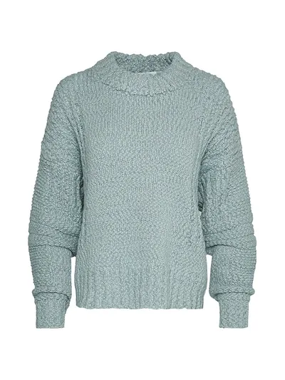 Joie Firmona Bouclé-knit Wool-blend Sweater In Blue