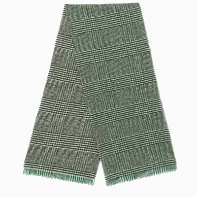 Destin Green/black Checked Scarf