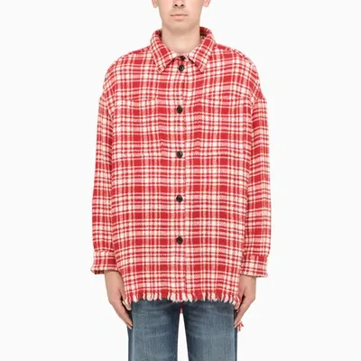 Destin Red/white Checked Anna Shirt In ["multicolor"/ "red"/ "white"]