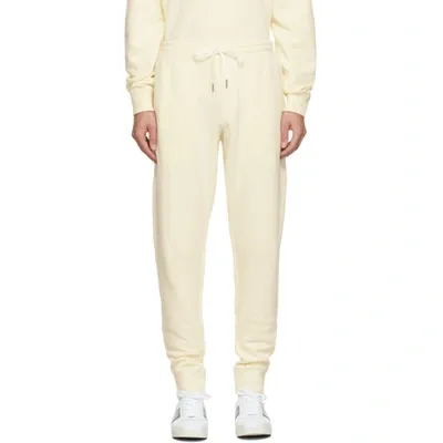 Tom Ford Off-white Garment Dyed Lounge Pants In Beige