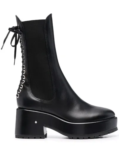 Laurence Dacade Black Chelsea Bedford Boots